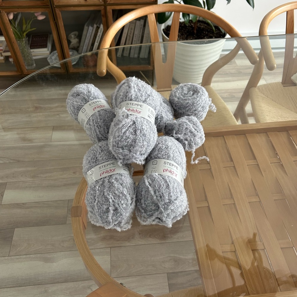 Phildar Steppe Gray Yarn Bundle